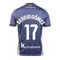 Real Sociedad Sergio Gomez #17 Fußballbekleidung Auswärtstrikot 2025-26 Kurzarm
